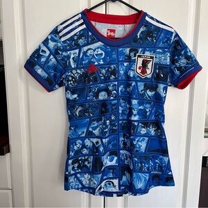 Japan Soccer Anime Manga Jersey Adidas Women’s Medium